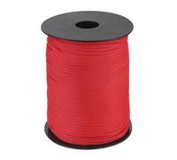sourcing map 3mm Polypropylene Rope Braided Ropes, 100m Nylon Rope Hollow Utility Cord for Clothesline, Camping, Hiking, Outdoor, Red