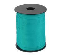 sourcing map 3mm Polypropylene Rope Braided Ropes, 100m Nylon Rope Hollow Utility Cord for Clothesline, Camping, Hiking, Outdoor, Peacock Green