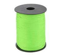 sourcing map 3mm Polypropylene Rope Braided Ropes, 100m Nylon Rope Hollow Utility Cord for Clothesline, Camping, Hiking, Outdoor, Fruit Green
