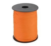 sourcing map 3mm Polypropylene Rope Braided Ropes, 100m Nylon Rope Hollow Utility Cord for Clothesline, Camping, Hiking, Outdoor, Light Orange