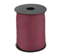 sourcing map 3mm Polypropylene Rope Braided Ropes, 100m Nylon Rope Hollow Utility Cord for Clothesline, Camping, Hiking, Outdoor, Brick Red