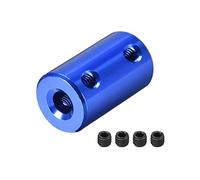 sourcing map 3mm to 5mm Bore Rigid Coupling Set Screw L25XD14 Aluminum Alloy,Shaft Coupler Connector,Motor Accessories,Light Blue