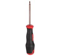 sourcing map 3mm Triangle Screwdriver 7.09" Magnetic Screwdrivers 4.02" Heat-Treated S2 Alloy Steel with Ergonomic Handle for DIY Repairing, Red Brown