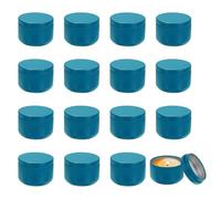 sourcing map 3oz Candle Tins, 16pcs Metal Candle Tins Jars with Lids Round Empty Tin Can Containers Bulk for Storage Tea and Making DIY Arts Crafts Christmas Gifts, Navy Blue