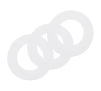 sourcing map 3Pack Goof Rings, 2.76" ID 4.7" OD Steel Flat Goof Trim Ring Light Cover Plate Flush Mount Can Converter for Recessed Downlight Vent Ceiling Medallion Wall Hole Decor, Matte White