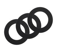 sourcing map 3Pack Goof Rings, 3" ID 4.5" OD Steel Flat Goof Trim Ring Light Cover Plate Flush Mount Can Converter for Recessed Downlight Vent Ceiling Medallion Wall Hole Decor, Matte Black