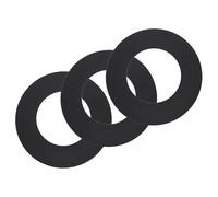 sourcing map 3Pack Goof Rings, 3" ID 5.3" OD Steel Flat Goof Trim Ring Light Cover Plate Flush Mount Can Converter for Recessed Downlight Vent Ceiling Medallion Wall Hole Decor, Matte Black