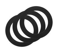 sourcing map 3Pack Goof Rings, 4.5" ID 6.3" OD Steel Flat Goof Trim Ring Light Cover Plate Flush Mount Can Converter for Recessed Downlight Vent Ceiling Medallion Wall Hole Decor, Matte Black
