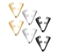 sourcing map 3Pairs Metal Shoes Pointed Protector Solid Toe Tip Cap Cover Elegant for Women High Heel Pump Repair Decoration Protection