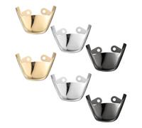 sourcing map 3Pairs Metal Shoes Pointed Protector Solid Toe Tip Cap Cover Elegant Replacement for Women High Heel Boot Repair Decoration Protection