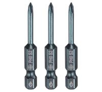 sourcing map 3pcs #0 Phillips Screwdriver Bit PH0 1/4" Hex Shank 2" (50mm) Long 0.12" Rod Magnetic Cross Head Drill Bits S2 Steel Industrial Screw Driver Bit for Electric Power Tools, Blue