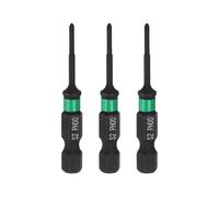 sourcing map 3pcs #00 Impact Phillips Screwdriver Bit PH00 1/4" Hex Shank 2" (50mm) Long 0.08" Rod Magnetic Cross Head Drill Bits S2 Steel Industrial Screw Driver for Impact Power Drivers