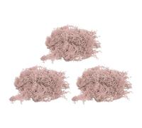 sourcing map 3pcs 1.26 OZ Moss Fake Craft Moss Artificial Moss Natural Preserved Moss for Craft Arts Floral DIY Project Wall Wedding Garden Patio Table Terrariums Decoration(Light Pink)