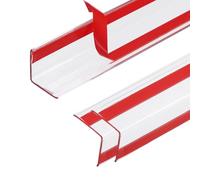 sourcing map 3Pcs 1.3 ft x 0.98 Inch Edge Corner Protectors, Self Adhesive Wall Corner Protector for Furniture Table Door Wall Edge Guard, Clear