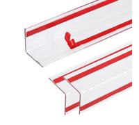 sourcing map 3Pcs 1.3 ft x 1.57 Inch Edge Corner Protectors, Self Adhesive Wall Corner Protector for Furniture Table Door Wall Edge Guard, Clear