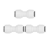 sourcing map 3pcs 1/4 Inch Straight Quick Connect Water Tube Fittings Water Purifiers Fittings Hose Connector Filter Tubing Hose for RO Reverse Osmosis System