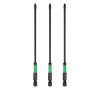 sourcing map 3pcs #1 Impact Phillips Screwdriver Bit PH1 1/4" Hex Shank 6" (150mm) Long 0.12" Rod Magnetic Cross Head Drill Bits S2 Steel Industrial Screw Driver for Impact Power Drivers