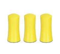 sourcing map 3pcs 1-Inch Hand Sanding Blocks Round for 1" Hook and Loop Discs Sandpapers for Wood Metal Mirror Car Polishing