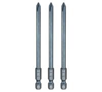 sourcing map 3pcs #1 Phillips Screwdriver Bit PH1 1/4" Hex Shank 4" (100mm) Long 0.2" Rod Magnetic Cross Head Drill Bits S2 Steel Industrial Screw Driver Bit for Electric Power Tools, Blue