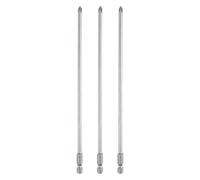 sourcing map 3pcs #1 Phillips Screwdriver Bit PH1 1/4" Hex Shank 8" (200mm) Long 4.5mm Rod Magnetic Cross Head Drill Bits S2 Steel Industrial Screw Driver Bit for Electric Power Tools, Gray