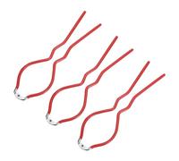 sourcing map 3Pcs 10.8" x 3.1" Bottle Wrench Jar Opener Wrench Canning Jar Wrench Made of Plastic and Stainless Steel Red