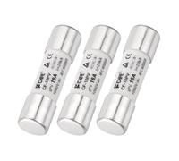 sourcing map 3Pcs 1000V 18A Ceramic Cartridge Fuses, 10x38mm Fast Blow Time Delay Fuse for Photovoltaic Solar Systems DIY Inverter Circuit Board