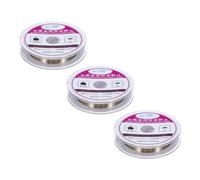 sourcing map 3pcs 100m/328ft Molybdenum Screen Cutting Wire Line Phone LCD Cutting Wire Glass Separate Repair Tool, 0.1mm