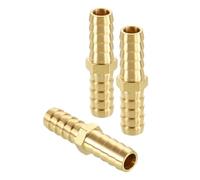 sourcing map 3pcs 10mm to 10mm Brass Hose Barb Fitting Metal | Mender for 3D Printing, Air Compressor, CNC Machine, Dies