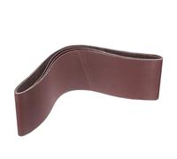 sourcing map 3pcs 120 Grits Aluminum Oxide Sanding Belts 6" x 48" Ring Abrasive Belts Metal Polished Sandpaper for Belt and Disc Sander