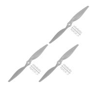 sourcing map 3Pcs 13x6.5 Inch Propeller RC Propellers 2-Vane Blades Props Gray with Adapter Rings for RC Airplane Aircraft Prop Replacement