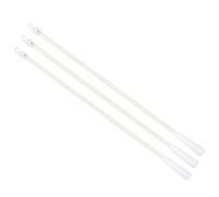 sourcing map 3Pcs 17" Blinds Wand Replacement, Fiberglass Blinds Tilt Wand with Hook and Grip, Vertical Blinds Rod Stick for Window Curtain Opener Accessory, White