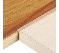 sourcing map 3Pcs 2.9ft x 0.24" t Molding Floor Transition Strips, Aluminium Alloy Vinyl Flooring Gap Trim for Joining Laminate Planks Tiles Floor Gaps, Rose Gold