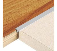 sourcing map 3Pcs 2.9ft x 0.31" t Molding Floor Transition Strips, Aluminium Alloy Vinyl Flooring Gap Trim for Joining Laminate Planks Tiles Floor Gaps, Silver