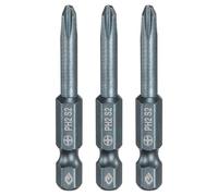 sourcing map 3pcs #2 Phillips Screwdriver Bit PH2 1/4" Hex Shank 2" (50mm) Long 0.18" Rod Magnetic Cross Head Drill Bits S2 Steel Industrial Screw Driver Bit for Electric Power Tools, Blue