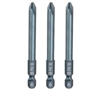 sourcing map 3pcs #2 Phillips Screwdriver Bit PH2 1/4" Hex Shank 3" (75mm) Long 0.24" Rod Magnetic Cross Head Drill Bits S2 Steel Industrial Screw Driver Bit for Electric Power Tools, Blue