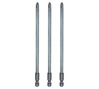 sourcing map 3pcs #2 Phillips Screwdriver Bit PH2 1/4" Hex Shank 6" (150mm) Long 0.18" Rod Magnetic Cross Head Drill Bits S2 Steel Industrial Screw Driver Bit for Electric Power Tools, Blue