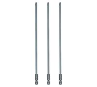 sourcing map 3pcs #2 Phillips Screwdriver Bit PH2 1/4" Hex Shank 8" (200mm) Long 0.16" Rod Magnetic Cross Head Drill Bits S2 Steel Industrial Screw Driver Bit for Electric Power Tools, Blue