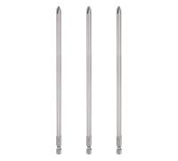 sourcing map 3pcs #2 Phillips Screwdriver Bit PH2 1/4" Hex Shank 8" (200mm) Long 6mm Rod Magnetic Cross Head Drill Bits S2 Steel Industrial Screw Driver Bit for Electric Power Tools, Gray