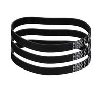 sourcing map 3Pcs 200J8 PJ V-Ribbed Belt 8 Ribs 20" L x 0.74" W x 0.14" H | EPDM Rubber Poly V Belt, Multi Wedge Micro V Belt