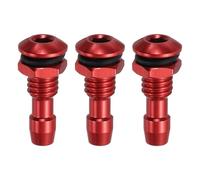 sourcing map 3Pcs 20mm M6 RC Boat Water Nipple Water Outlet Nozzle Aluminium Alloy Cooling Tube Extension for RC Boat Motor Cooling System Kit Red