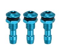 sourcing map 3Pcs 20mm M6 RC Boat Water Nipple Water Outlet Nozzle Aluminium Alloy Cooling Tube Extension for RC Boat Motor Cooling System Kit Blue