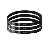 sourcing map 3Pcs 220J8 PJ V-Ribbed Belt 8 Ribs 22" L x 0.74" W x 0.14" H | EPDM Rubber Poly V Belt, Multi Wedge Micro V Belt