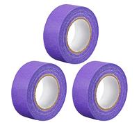 sourcing map 3Pcs 25mm 1 inch Wide 20m 21 Yards Masking Tape Painters Tape Rolls Purple
