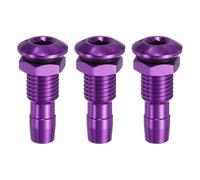 sourcing map 3Pcs 25mm M8 RC Boat Water Nipple Water Outlet Nozzle Aluminium Alloy Cooling Tube Extension for RC Boat Motor Cooling System Kit Purple