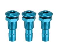 sourcing map 3Pcs 25mm M8 RC Boat Water Nipple Water Outlet Nozzle Aluminium Alloy Cooling Tube Extension for RC Boat Motor Cooling System Kit Blue