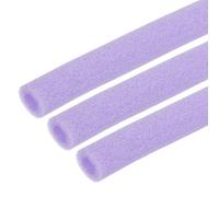 sourcing map 3pcs 3/8" ID Pipe Insulation Foam Tube, Foam Pipe Tubing Covers 0.79" OD Wrap Roll Bar Tubing 3.3FT Long - Heat Preservation for Handle Heat Water/Pipe Freeze Protection, Purple