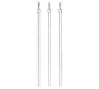 sourcing map 3Pcs 30cm White Curtain Pull Rod, Fiberglass Blind Wand Replacement Part with Hook, Window Blind Tilt Wand for Window Opener Accessory