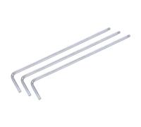 sourcing map 3pcs 3mm Ball End Hex Key Wrench, Metric L Shaped Long Arm CR-V Steel Repairing Tool for Bikes Furniture Repair