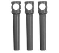 sourcing map 3Pcs 4.2" Travel Corkscrew Pocket Corkscrew Portable Wine Opener Plastic Mini Wine Cork Opener for Camping Travel, Black