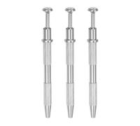 sourcing map 3Pcs 4-Claw Pick up Tool Piercing Ball Grabber Stainless Steel Jeweler's Pick Up Tool 4 Prongs Grabber for IC Chip Electronic Components Parts Nails Clamping, Silver